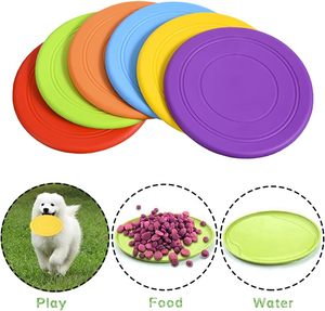 Juguete de Frisbee para Entrenamiento de Mascotas, de Goma Suave, Portátil, para Exteriores, Interactivo, Resistente a Mordidas, Discos Voladores para Mascotas - Product Image 1
