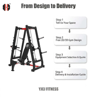 Machine de musculation réglable en acier pour press à la poitrine, banc de musculation guidé, équipement d'entraînement du haut du corps, durable pour usage commercial