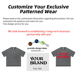 เสื้อยืดโอเวอร์ไซส์คุณภาพสูง ผ้าหนา ฟอกสีแบบฟรีดบาติก สไตล์เรโทรแบรนด์ดัง แฟชั่นแนวสตรีท แขนสั้น - Product Image 4