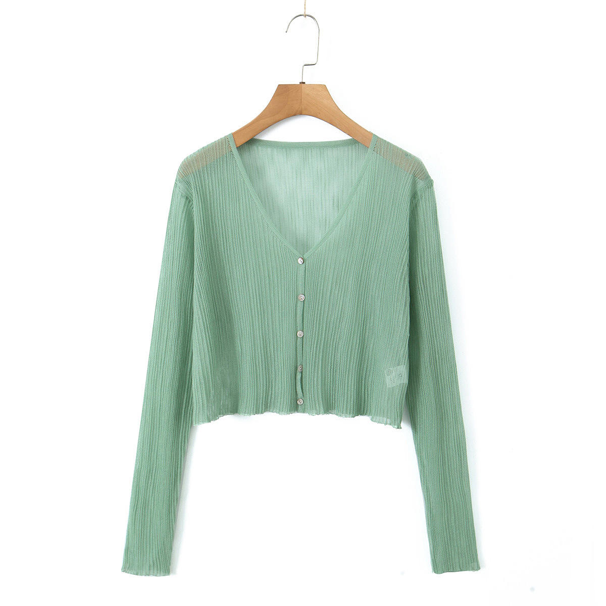 เสื้อคาร์ดิแกนสีเขียว