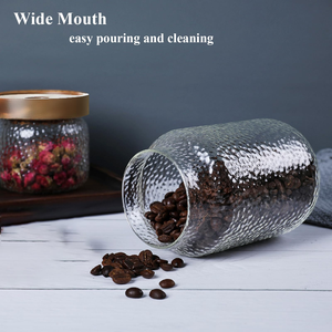 Eco-friendly Food Grade Kitchenware Cylinder Glass Food <b>Spice</b> Storage <b>Jar</b> Containers with Airtight Bamboo Lid - Product Image 3