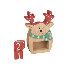 Giáng Sinh Bằng Gỗ Đếm Ngược Lịch Tuần Lộc Elk Moose Craft Trang Trí Giáng Sinh Tuần Lộc Đếm Ngược Lịch - Product Image 3