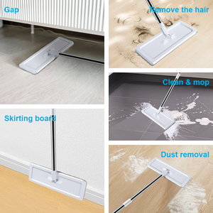 Ensemble serpillière et seau Masthome pour le nettoyage des sols, serpillière plate à lavage mains libres 360°, serpillière en microfibre pour le nettoyage des sols avec seau - Product Image 4