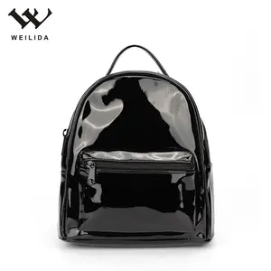 School Bags Backpack Private Label Luxury Backpack Multi Pocket Waterproof Women Female Bags PU Lady Zipper Soft Handle Optional