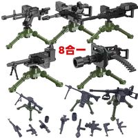Blocs de construction à assembler, accessoires pour figurines, modèle d'arme, pistolet de montagne, mitrailleuse Gatling NSV, jouet militaire