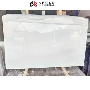 Crystal White Marble Natural Superior White Marble Tile Flooring Slab Natural Stones Tiles Pure Crystal White Marble