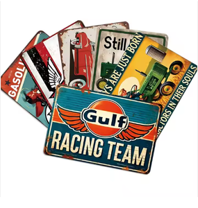 Plaque en étain rétro Alaska Last Frontier pour décoration murale de garage, une pièce - Product Image 3