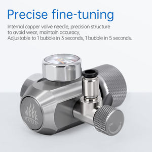 Çim tankı için çift metre Solenoid valfli yüksek performanslı akvaryum <span class=keywords><strong>C02</strong></span> regülatörü - Product Image 6