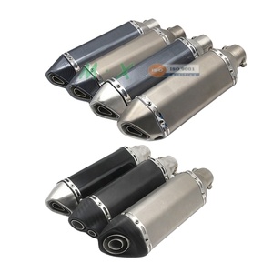 Tuyau de silencieux d'échappement universel, 35-51mm, pour <span class=keywords><strong>Moto</strong></span> Honda Cbr250 CB400 Yzf Fz400 <span class=keywords><strong>Z750</strong></span> - Product Image 1
