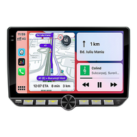 Radio de coche universal de 2 DIN con Carplay inalámbrico, Android Auto, pantalla táctil de 10 pulgadas, botones Android, estéreo para coche con navegación.