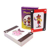 Logo personnalisé Poker Decks Trading Board Game Cartes de tarot Oracle d'affirmation de gros Cartes à jouer Flash