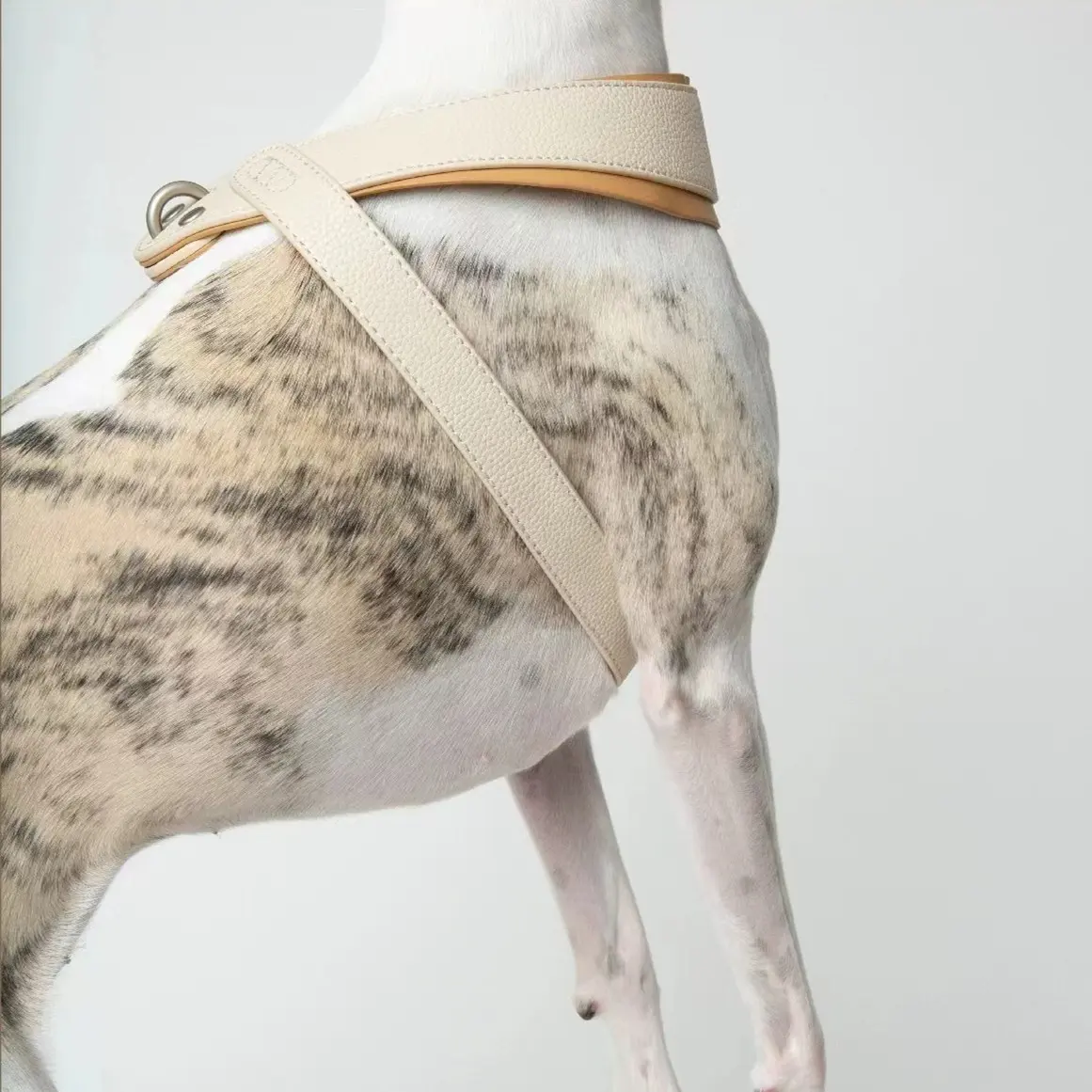 인조 가죽 애완 동물 조끼가있는 헤비 듀티 개 하네스 조정 가능한 개 조끼, 쉬운 온 오프 및 향상된 제어 핸들