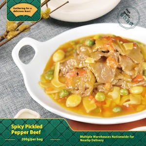 JuKouFu Commercial Vente en gros Prêt à consommer Semi-fini <span class=keywords><strong>Repas</strong></span> préparés Boeuf épicé Plats à emporter Vegetarianet - Product Image 6