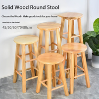 Tabouret de bar en tissu avec structure en bois massif, design moderne, usage commercial pour hôtel, salle à manger, bar à domicile, salon, chaise haute