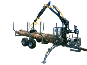 Kostenloser Versand 3ton Holz anhänger mit Greifer Atv Farm Holz Holz anhänger mit Kran - Product Image 6