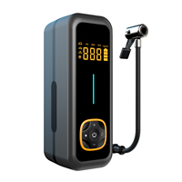 Mini compresseur d'air sans fil, pompe à pneus rechargeable avec grand écran numérique pour les voyages en plein air et l'usage quotidien