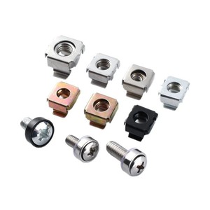 304 Stainless Steel <b>Snap</b>-On/Clip-On Floating Nut Silver Modern Simple Square Hole Machine Cabinet Screw <b>Cap</b> Durable Easy - Product Image 2
