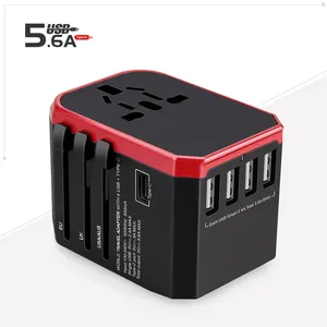 יוניברסל נסיעות מתאם עם USB מטען/גלובלי נסיעות מתאם עם Usb אוניברסלי נסיעות מתאם