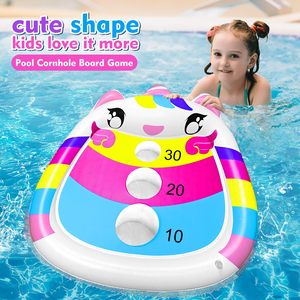 Hot Sale <b>Inflatable</b> Unicorn <b>Pool</b> Cornhole Game Set Floating Toss Board Water Toy <b>for</b> Kids 6 Plus Adults Family Summer Outdoor - Product Image 2