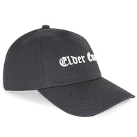 Casquette de baseball noire personnalisée HBA55 brodée de lettres, 6 panneaux, unisexe, style Hip Hop Street Dad Hat, fabrication OEM, pour sport et extérieur