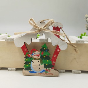 Adorno navideño de madera con forma de arco, decoración colgante para el hogar, estilo rústico, diseño de Feliz Navidad - Product Image 4