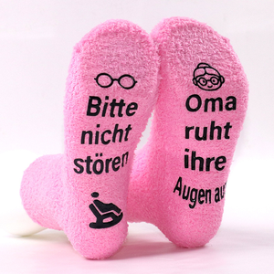 Vente en gros <span class=keywords><strong>de</strong></span> chaussettes floues pour femmes pour l'hiver à usage quotidien Galentines Noël et hiver - Product Image 3