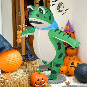 Nouveau Costume Gonflable Unisexe de Mascotte Grenouille – Drôle pour Halloween, Fête Adulte, Couple, Tenue Gonflable pour <span class=keywords><strong>Carnaval</strong></span> et Promotion - Product Image 4
