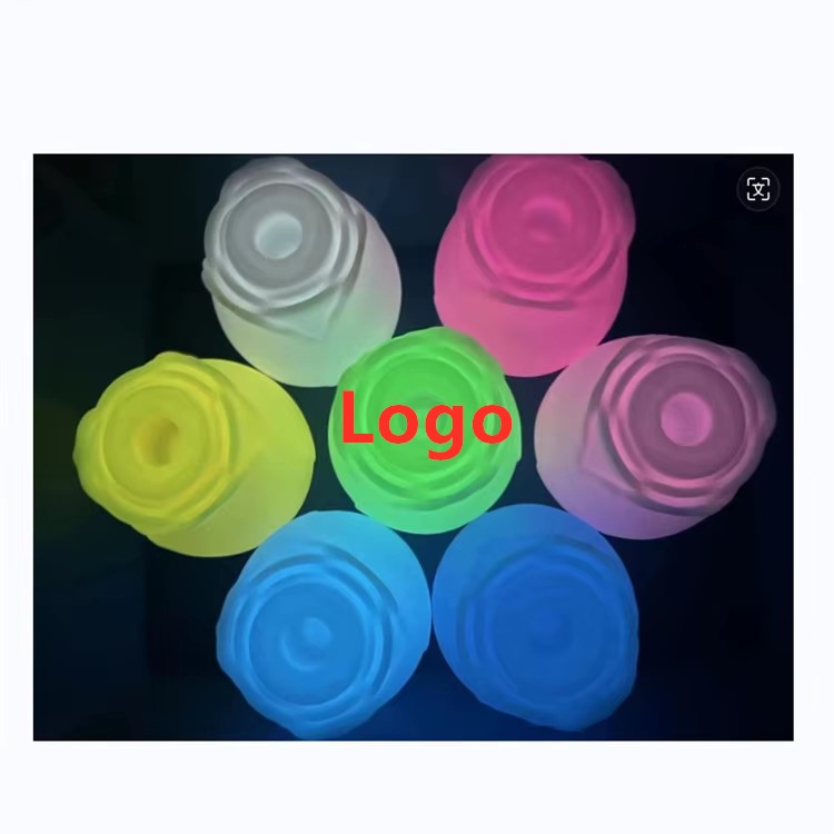 Hot Selling Glow in the Dark Luminous Rose Vibrator for Women