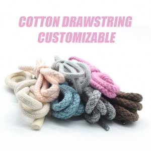 Cordones Personalizables 100% Algodón con Diseño Trenzado y Recubierto para Bolsos, Prendas, Ecológicos, de Alta Tenacidad, Reemplazo de Cordones para Zapatos - Product Image 2