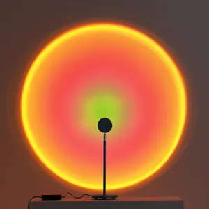 Led Table Lamp Sunset Projection Lamp Rainbow LED Sunset Table Lamp For Background Decoration