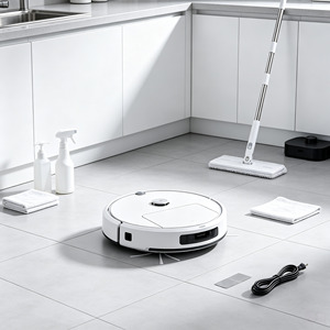 Robot Aspirador Inteligente Más Vendido, Robot <span class=keywords><strong>de</strong></span> Limpieza <span class=keywords><strong>de</strong></span> Pisos, Robot <span class=keywords><strong>de</strong></span> Barrido para Alfombras, Soporte para Teléfono - Product Image 1