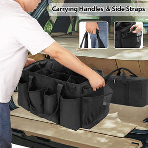 Borsa per dettagli di grandi dimensioni scatola per la cura dell'auto per i dettagli dell'auto forniture borsa per i dettagli dell'organizzatore del bagagliaio del carrello dell'autolavaggio - Product Image 4