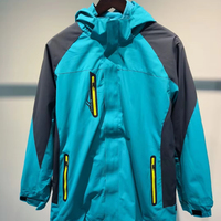 Herbst & Winter Polar tec Fleeced Warm Jacket Wasserdicht und wind dicht mit Stehkragen Reiß verschluss Verschluss Polyester Größe XXXL