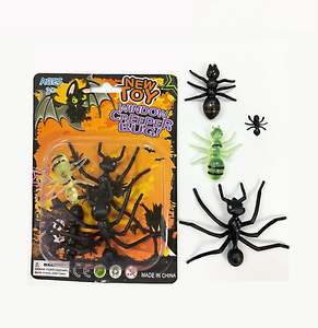 ของเล่นตกแต่งวันฮาโลวีนทำจากพลาสติกสีดำของเล่นแกล้งคนอุปกรณ์ประกอบ<span class=keywords><strong>บ้าน</strong></span>ผีสิง - Product Image 1