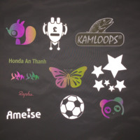 Plancha de seguridad personalizada en la impresión Hi Vis Low MOQ Parche de logotipo reflectante plateado para ropa de polo Chaqueta Chaleco Zapatos