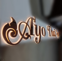 Lettres de canal de signe en métal rétro-éclairé Enseignes lumineuses personnalisées pour bureau Bar Boutique Restaurant