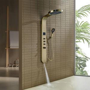 Colone de douche En hoặc brossé Avec LED mitigeur pommeau de douche Haute pression - Product Image 3