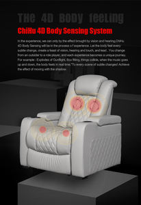 Ensemble de canapé en cuir pour salon, fauteuil de cinéma avec dossier réglable électriquement, home cinéma - Product Image 6