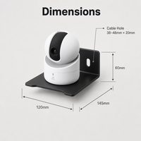 Support de Caméra sur Pied en Acier Inoxydable pour Surveillance Domestique, Galvanisation à Chaud, Universel pour Tous