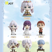 Vente en gros de figurines authentiques Frieren Beyond Journey's End Travel Diary, série de boîtes mystères, décorations de bureau, jouets tendance et adorables, cadeaux