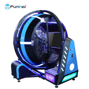 FuninVr Rotating 9d Game 720 Degrees Flight Vr Motion Cockpit Jostick Simulator Space Time Shuttle Simulator Maxflight Machine