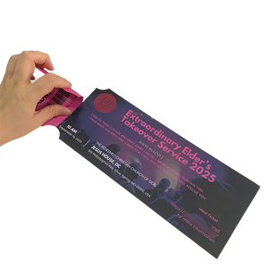 Double Side Cmyk tùy chỉnh buổi hòa nhạc tay biểu ngữ Xổ Số Xổ Số phiếu giảm giá vé in ấn cho các sự kiện - Product Image 2