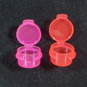 <span class=keywords><strong>Mini</strong></span> <span class=keywords><strong>PP</strong></span> Kunststoff Flip Top Glas 3g/5g/10g Konzentrat Kosmetik Spender flasche mit Easy Open End Siebdruck Oberfläche Safecare - Product Image 2