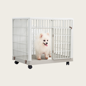 Cages de maison de chien en plastique à motif solide pliable directe d'usine boîte de plateau en plastique de Style classique empilable intérieure/extérieure - Product Image 2