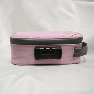 Sac de rangement étanche et anti-odeur grande taille pour tabac et herbes, avec fermeture éclair, logo personnalisé et serrure, pour outils de fumeur - Product Image 1