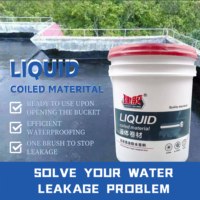 Revêtement de bobine liquide couche de finition polymère bitume modifié peinture d'étanchéité revêtement de toit étanche pour réparer les fuites