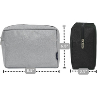 Mode étanche paillettes sac cosmétique pour voyage dame paillettes maquillage pochette avec fermeture éclair Promotion paillettes maquillage sac