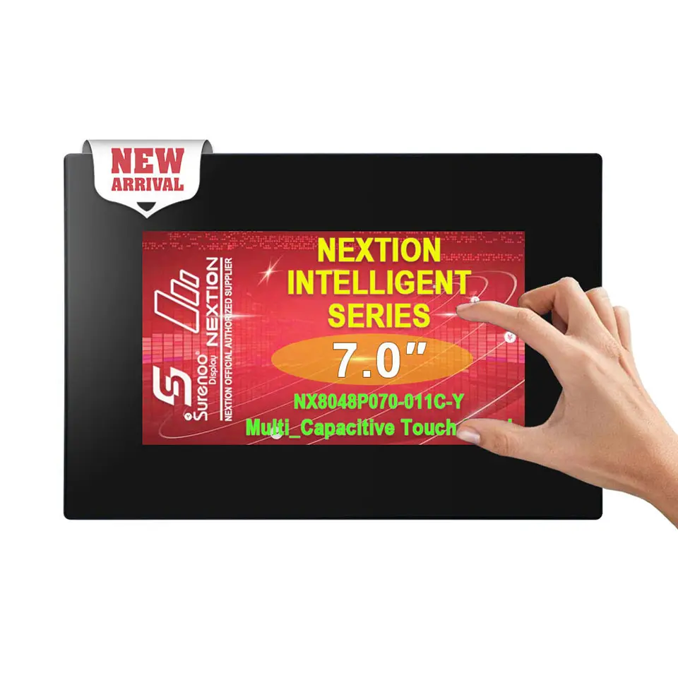 7" / 7.0" NX8048P070 800*480 Nextion Intelligent Display Serial HMI LCD Module Screen LCM w/ Capacitive Touch Panel Enclosure