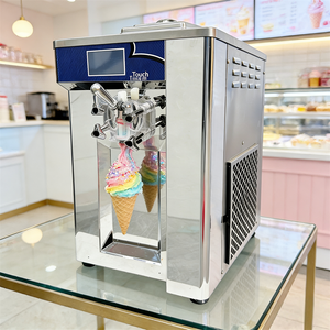 Sept/cinq/trois arômes servent doucement machine à glace Arabie saoudite artisan glacier congélateur de yogourt congelé - Product Image 1
