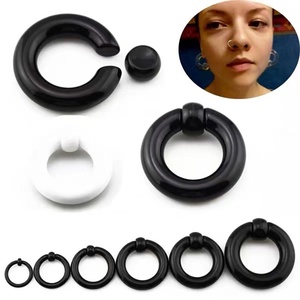 Anillo universal de acrílico con forma geométrica, estilo minimalista europeo-americano, de gran tamaño, para <span class=keywords><strong>piercing</strong></span> de nariz, transfronterizo. - Product Image 2